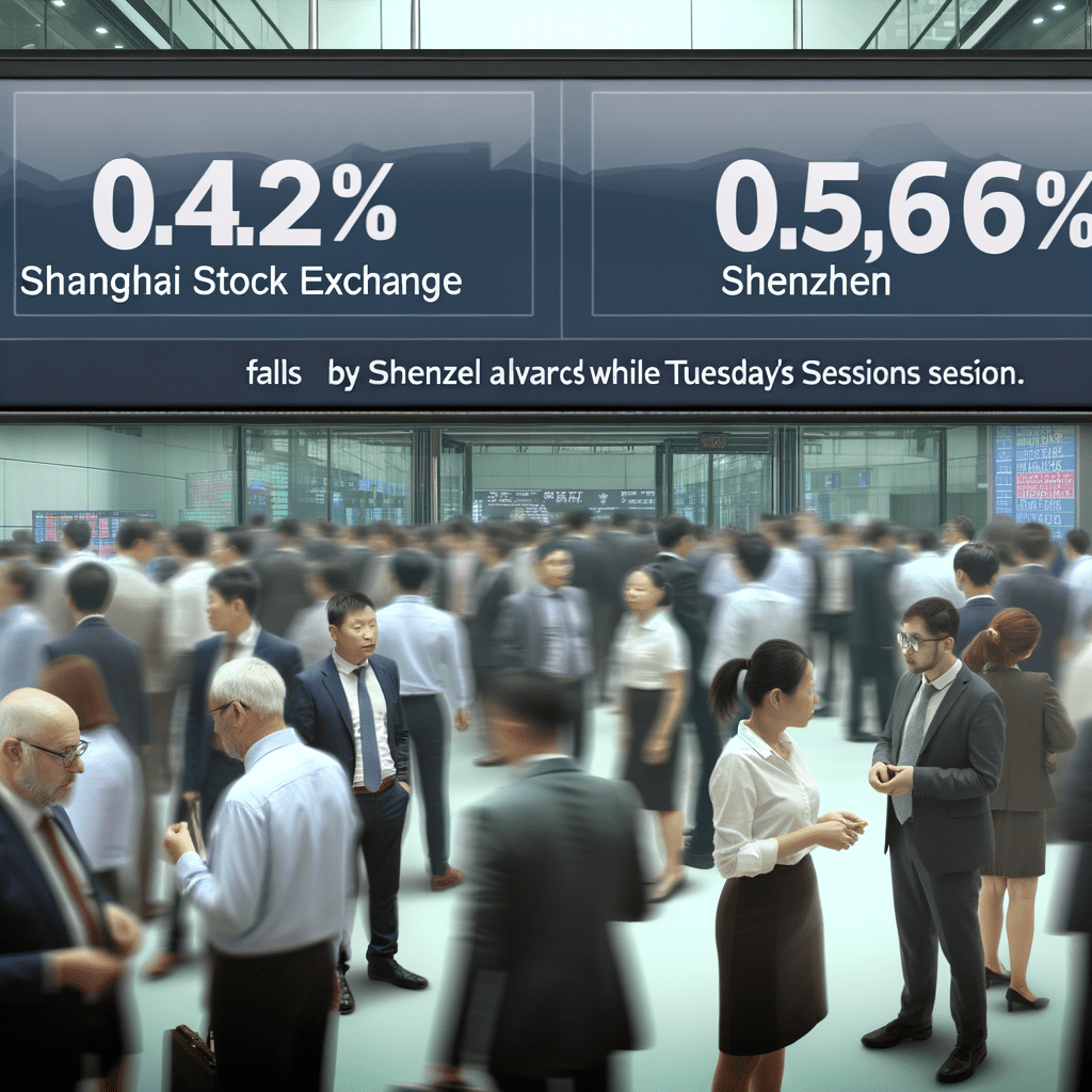 La Bolsa de Shanghái retrocede un 0,42% mientras Shenzhen avanza un 0,56% en la sesión del martes
